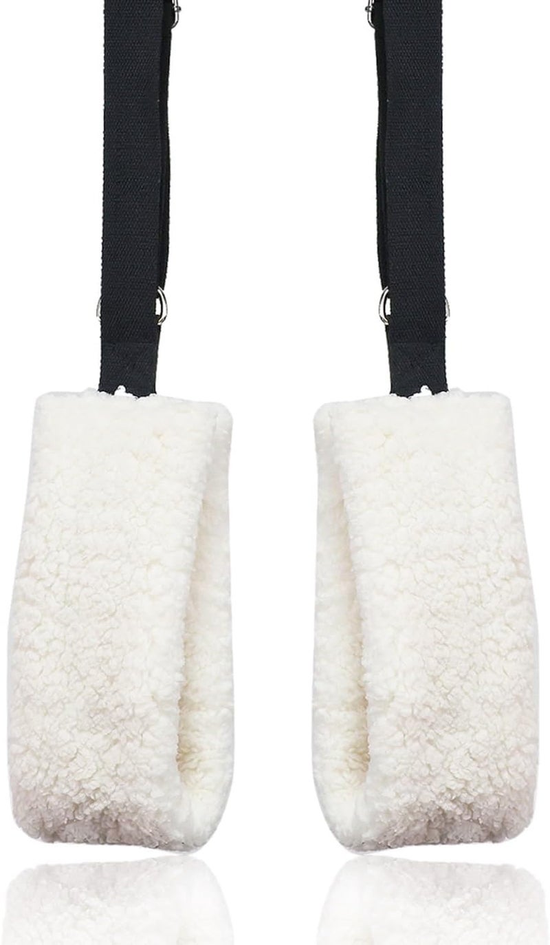 Lights Mountain Adjustable Pilates Fuzzies Straps - Premium Plush Cuffs for Pilates Cadillac Reformer, Pilates Equipment for Home and Studio, Provides Comfort, Stability, and Support During Workouts - Image 1